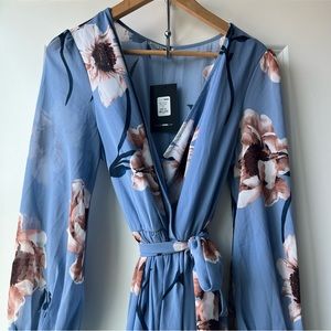Floral Long Sleeve Maxi Dress